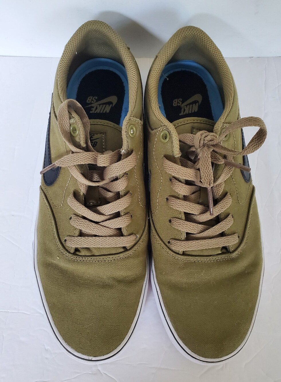 Nike SB Chron 2 Canvas Skate Shoes Men's Size 8 Pilgrim (Olive Green) Colorway